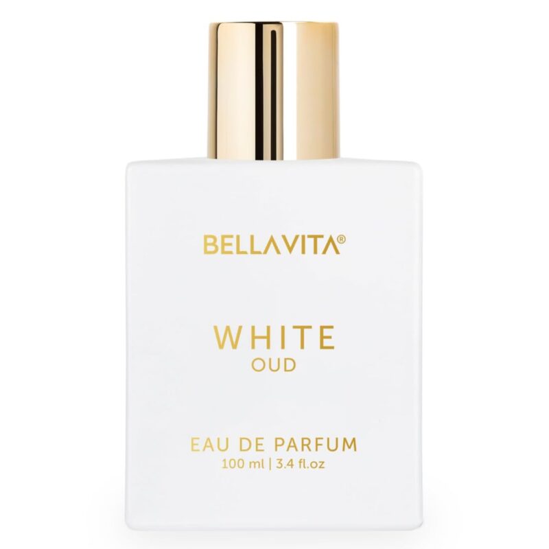 BELLAVITA White Oud Unisex | Long Lasting Perfume for Man and Woman | EDP 100ml | Orange, Patchouli, Musk | Oud, Citrus, Spicy Premium Fragrance Perfume for Men & Women | Great for Everyday Use