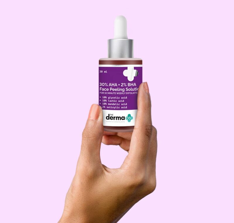 The Derma Co 30% AHA + 2% BHA Peeling Solution - 30ml | Repairing & Exfoliating | Makes Skin Glow | Cleanses Pores - Image 2
