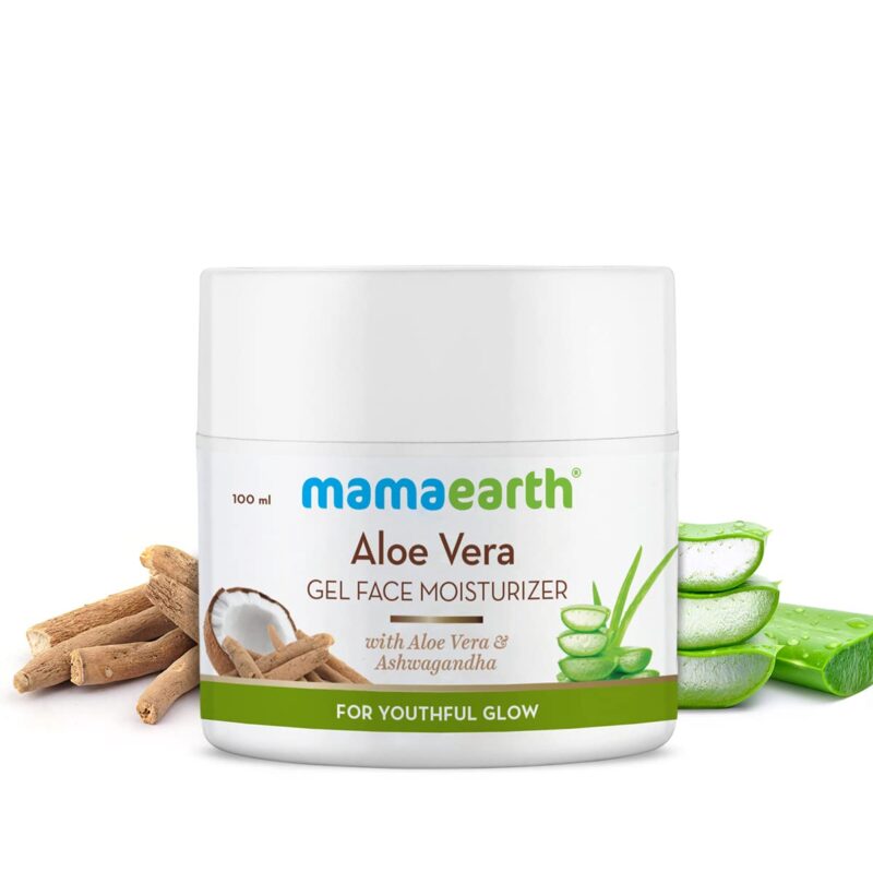 Mamaearth Aloe Vera Gel Face Moisturizer with Aloe Vera & Ashwagandha for a Youthful Glow - 100ml - Image 2