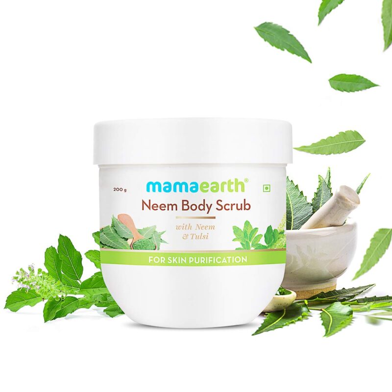 Mamaearth Neem Body Scrub with Neem & Tulsi for Skin Purification – 200 g - Image 2