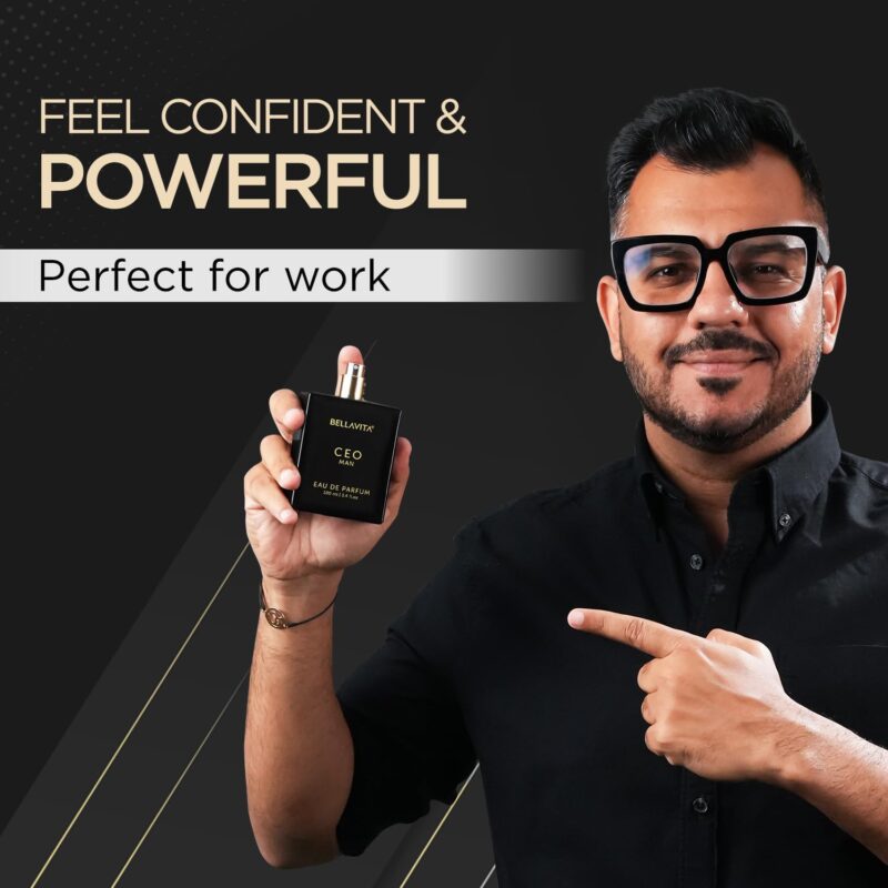 Bella Vita Luxury CEO MAN Long Lasting Perfume for Men | EDP 100ml | Lemon, Lavender, Tonka, Mandarin & Vetiver | Woody, Citrus Premium Fragrance | Ideal for Every Moment - Image 2