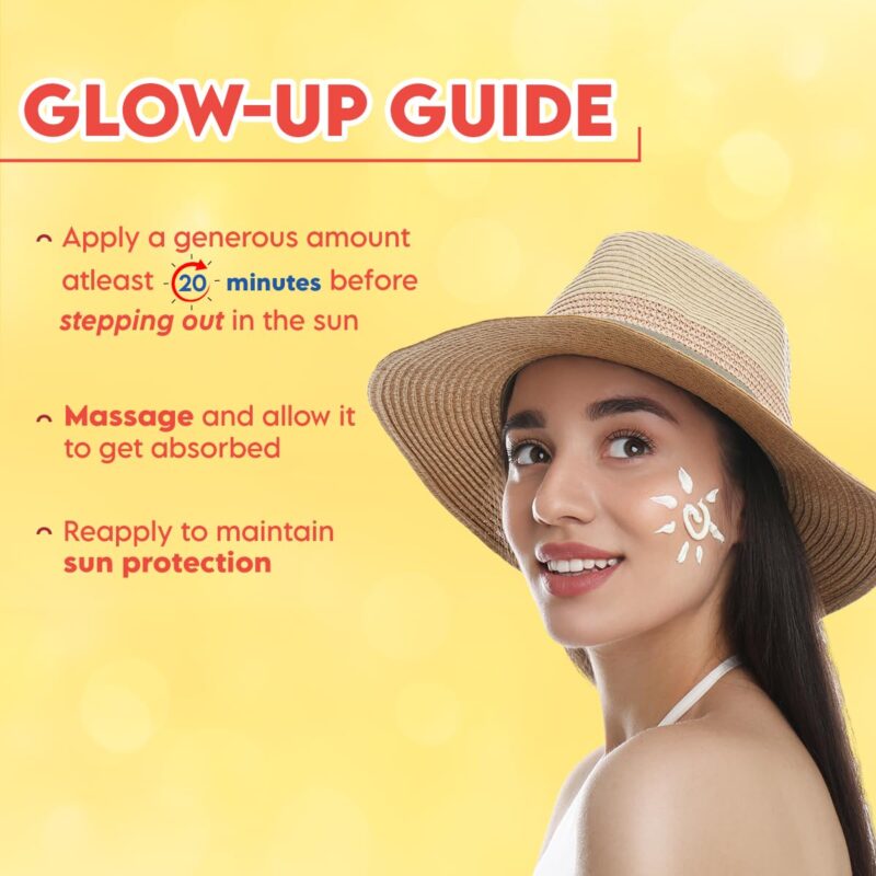 Clensta Red Aloe Vera Ultra Matte SPF 50 Sunscreen With 1% Hyaluronic Acid PA++++ UVA/UVB | All Skin Type | Women & Men | 50g - Image 5
