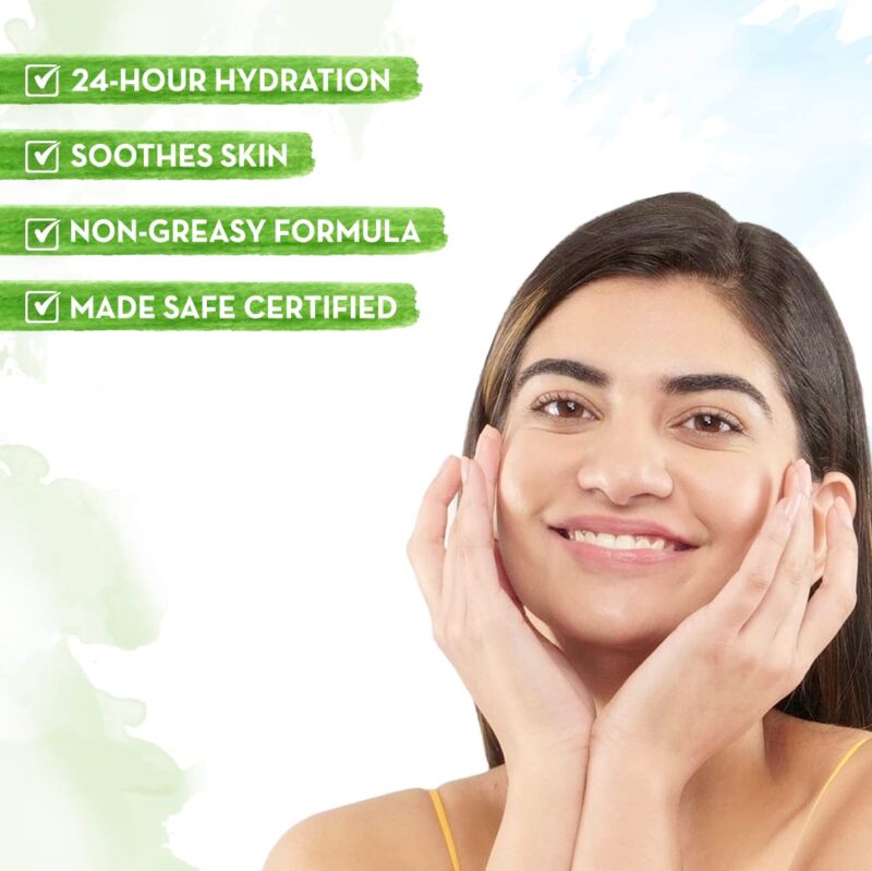 Mamaearth Aloe Vera Oil-Free Face Moisturizer for Oily Skin with Aloe Vera & Ashwagandha for a Youthful Glow - 80 g - Image 4