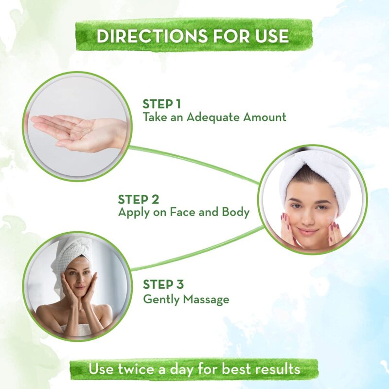 Mamaearth Ubtan Ultra Light Gel Oil-Free Moisturizer For Face, Body And Hands; With Turmeric & Saffron For Deep Hydration - 200 Ml - Image 5