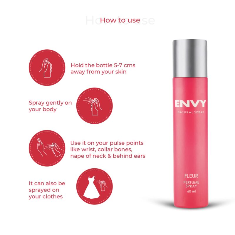 ENVY Fluer Perfume For Women - 60 ML|Premium & Long Lasting Perfume| Eau de Parfum - Image 4