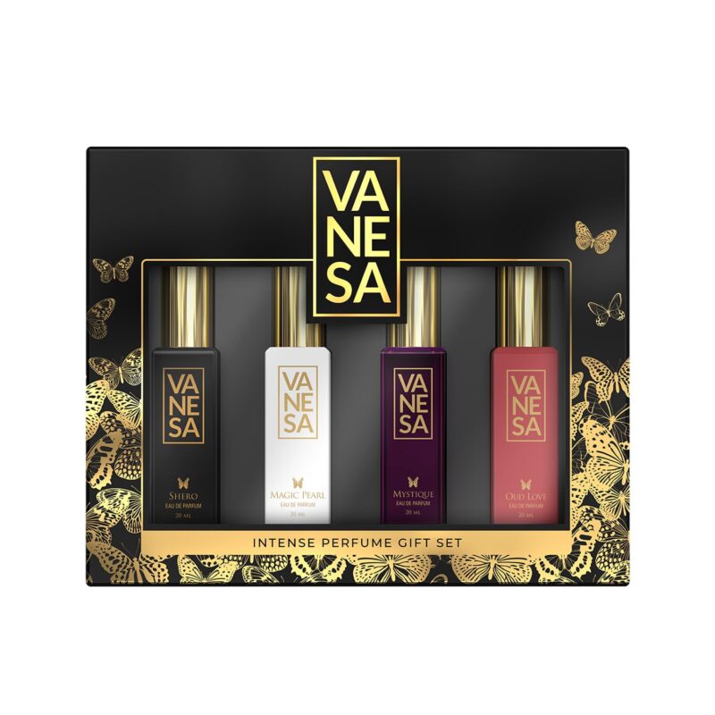 VANESA Women Intense Luxury Perfume Gift Set (20ML*4)| Strong & Long Lasting | Eau De Parfum - 80ML