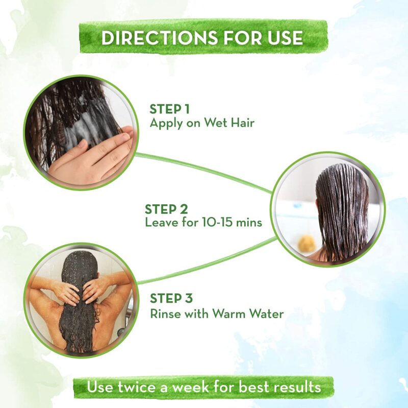 Mamaearth Apple Cider Vinegar Hair Mask For Dry and Frizzy Hair with Organic Apple Cider Vinegar & Biotin for Hair Growth, Long & Shiny Hair – 200 g - Image 4