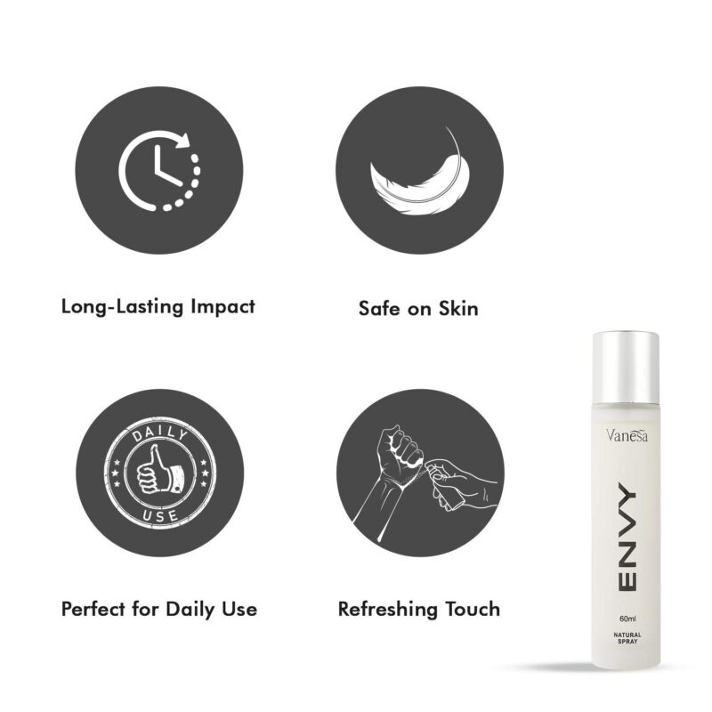 ENVY Natural Spray Women Perfume - 60ML | Long Lasting Perfume for Women - Image 5