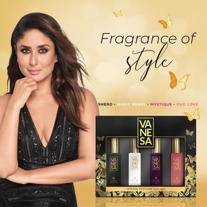 VANESA Women Intense Luxury Perfume Gift Set (20ML*4)| Strong & Long Lasting | Eau De Parfum - 80ML - Image 2