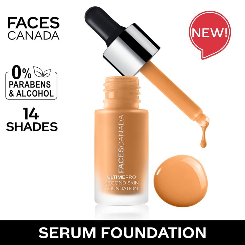 FACESCANADA Ultime Pro Second Skin Foundation - Absolute Ivory 012, 15ml | Lightweight Anti-Ageing Serum Foundation | 3X Lighter | Natural Matte Finish | Medium To High Coverage | SPF 15 | Non-Oily - Image 2