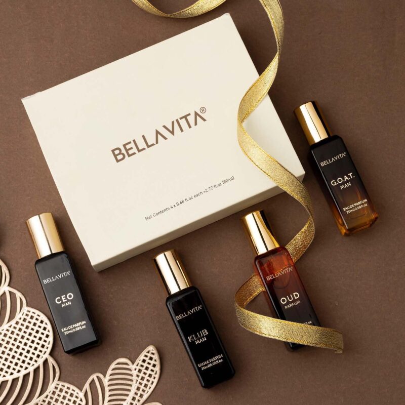 Bella Vita Luxury Long Lasting Perfume Gift Set for Man | 4x20ml | Gifts for Men | Woody, Citrusy, Oud, Premium Fragrance Scent | KLUB, OUD, CEO, G.O.A.T - Image 5