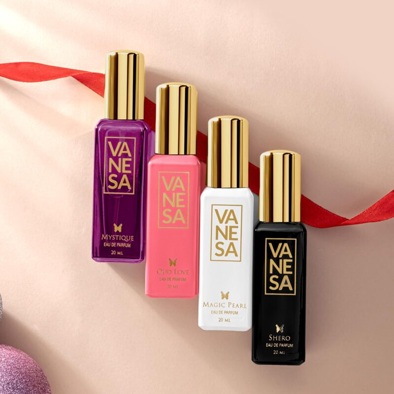 VANESA Women Intense Luxury Perfume Gift Set (20ML*4)| Strong & Long Lasting | Eau De Parfum - 80ML - Image 4