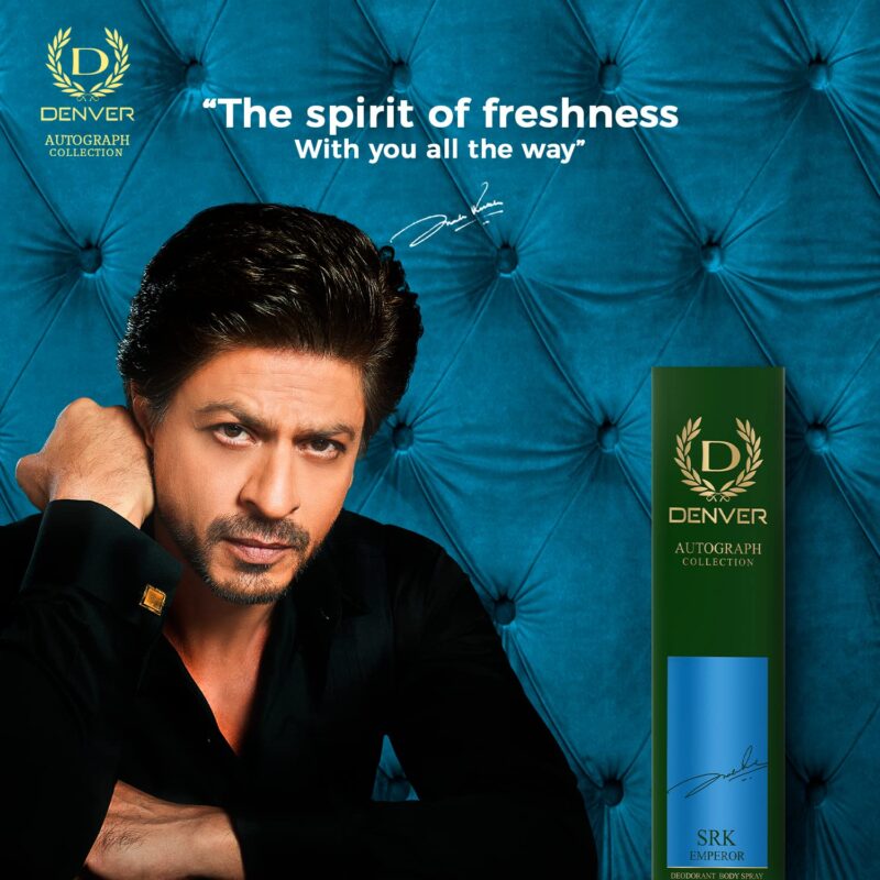 DENVER SRK Emperor Deodorant Autograph Collection Deodorant Spray - For Men (140ML) | Luxury Long Lasting Deo Body Spray - Image 6