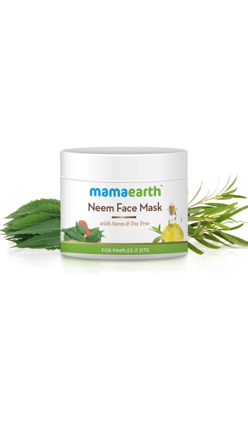 Mamaearth Face Pack Cream with Neem and Tea Tree For Pimples and Zits (100 ml)
