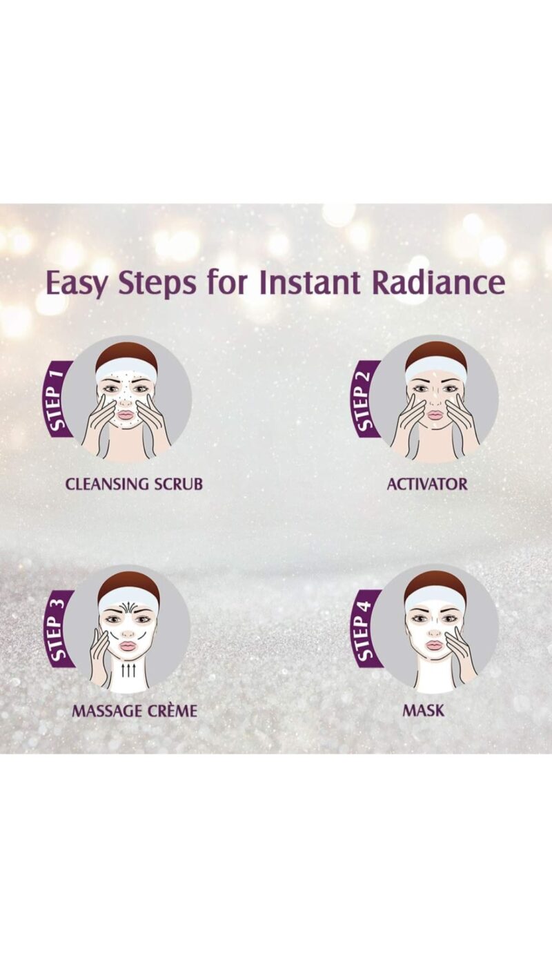 Lotus Herbals Radiant Diamond Cellular Radiance 1 Facial Kit | With Diamon Dust & Cinnamon | For All Skin Types - Image 7