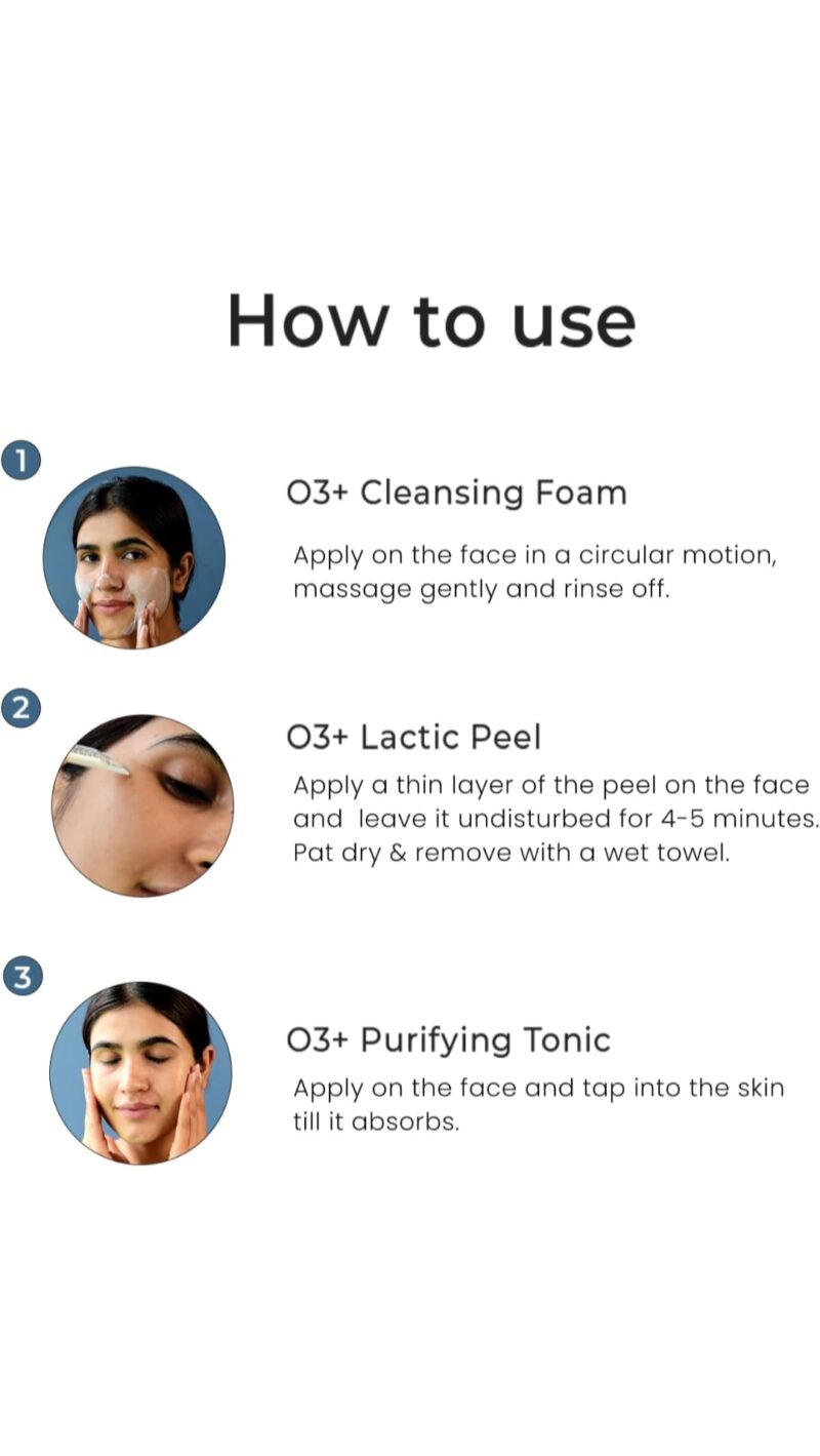 O3+ Shine & Glow Mono Dose Facial Kit (32g+6ml) - Image 3
