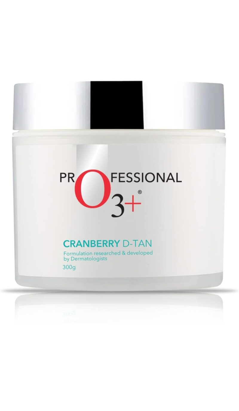 + Cranberry D-TAN Face Pack with Natural Extracts for Instant Tan Removal & Glowing Skin - Ideal for Oily Skin (300g) | Detan Mask for Tan Removal for Face and Body