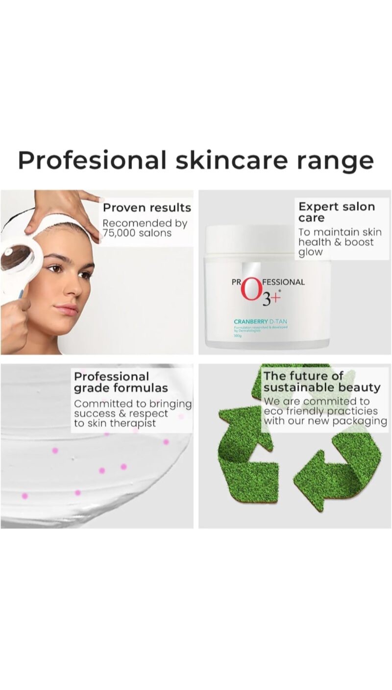 + Cranberry D-TAN Face Pack with Natural Extracts for Instant Tan Removal & Glowing Skin - Ideal for Oily Skin (300g) | Detan Mask for Tan Removal for Face and Body - Image 5