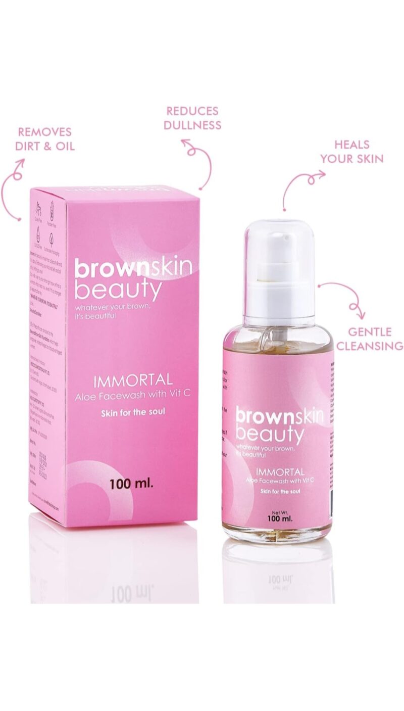BrownSkin Beauty Immortal Facewash with Aloe Vera & Vit. C - Image 3