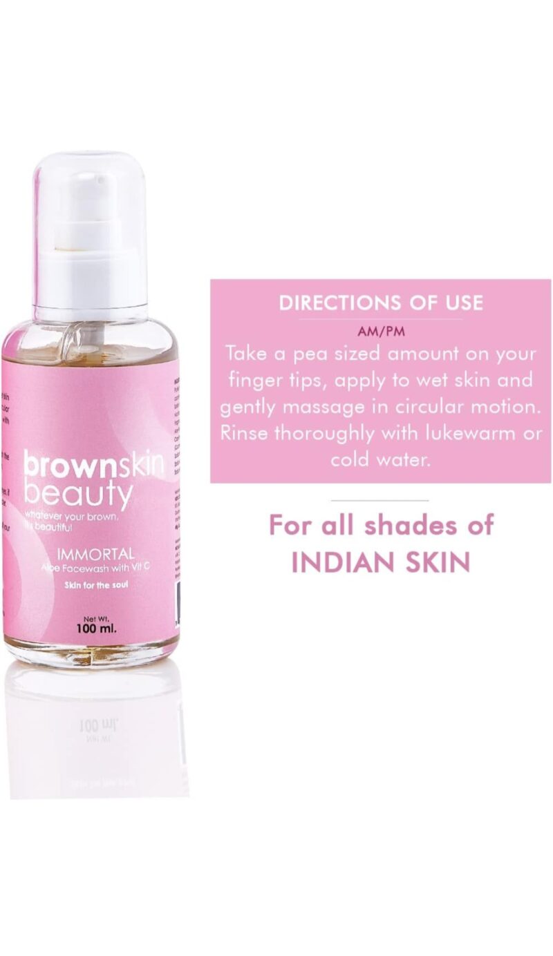 BrownSkin Beauty Immortal Facewash with Aloe Vera & Vit. C - Image 4