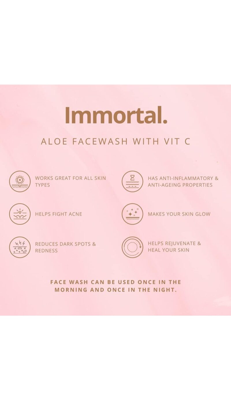 BrownSkin Beauty Immortal Facewash with Aloe Vera & Vit. C - Image 5
