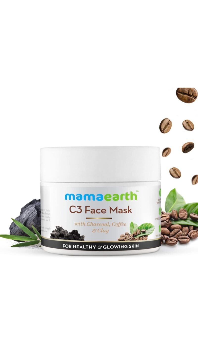 Mamaearth Charcoal, Coffee and Clay Face Mask, 100ml