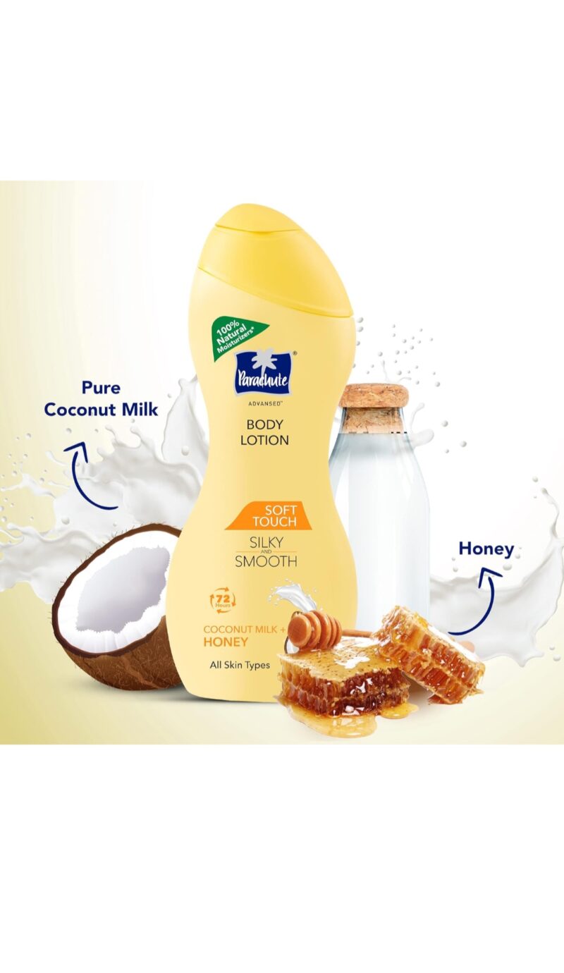 Parachute Advansed Soft Touch Body Lotion for Women & Men, All Skin types, 250ml & Parachute Advansed Deep Nourish Body Lotion for Women & Men, Dry Skin, 250ml - Image 2