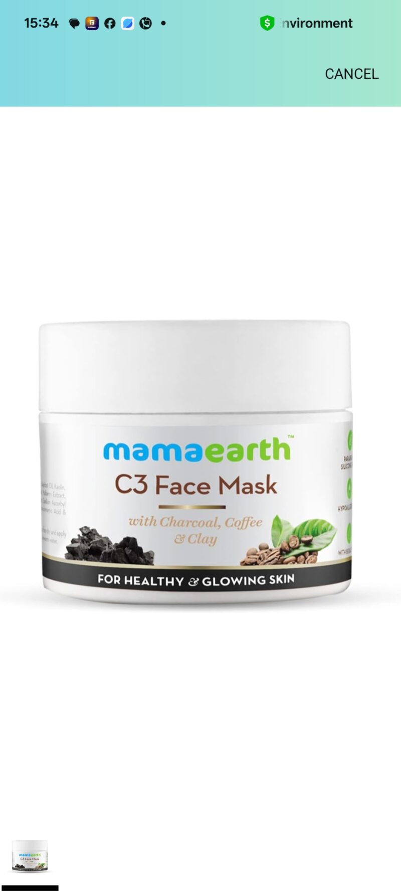 Mamaearth Charcoal, Coffee and Clay Face Mask, 100ml - Image 2