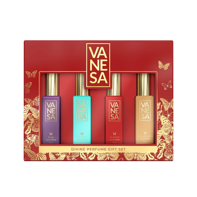 Vanesa Divine Perfume Gift Set – Pack of 4 Eau De Parfum (4 x 20ml)