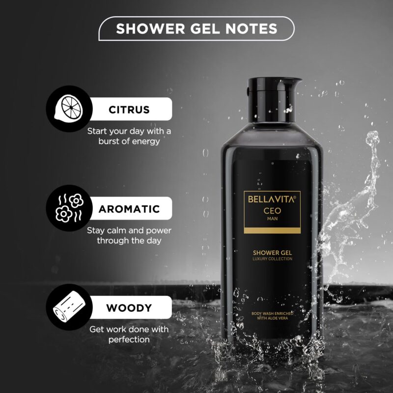 Bella Vita Luxury Shower Gel Combo – CEO for Men & DATE for Women | Body Wash with Aloe Vera, Long-Lasting Fragrance, 500ml Each (Pack of 2) - Image 5