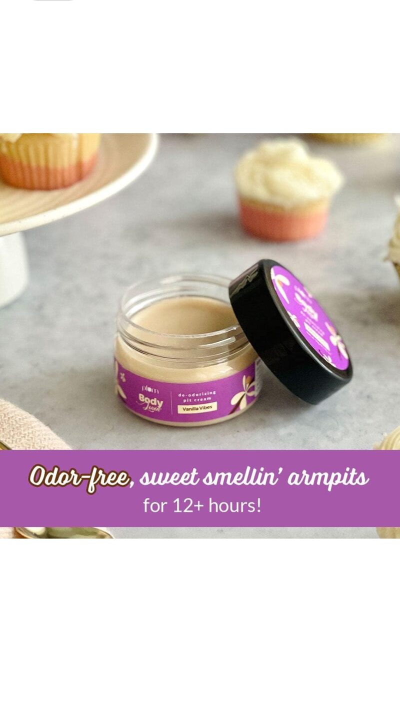 Plum BodyLovin' De-Odorizing Pit Cream – Vanilla Vibes | 12+ Hour Odor Protection | Natural Underarm Cream with Sweet Villa Scent – 50 g - Image 5