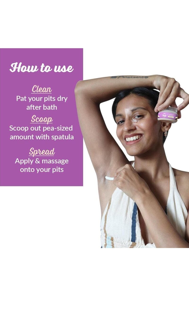 Plum BodyLovin' De-Odorizing Pit Cream – Vanilla Vibes | 12+ Hour Odor Protection | Natural Underarm Cream with Sweet Villa Scent – 50 g - Image 2