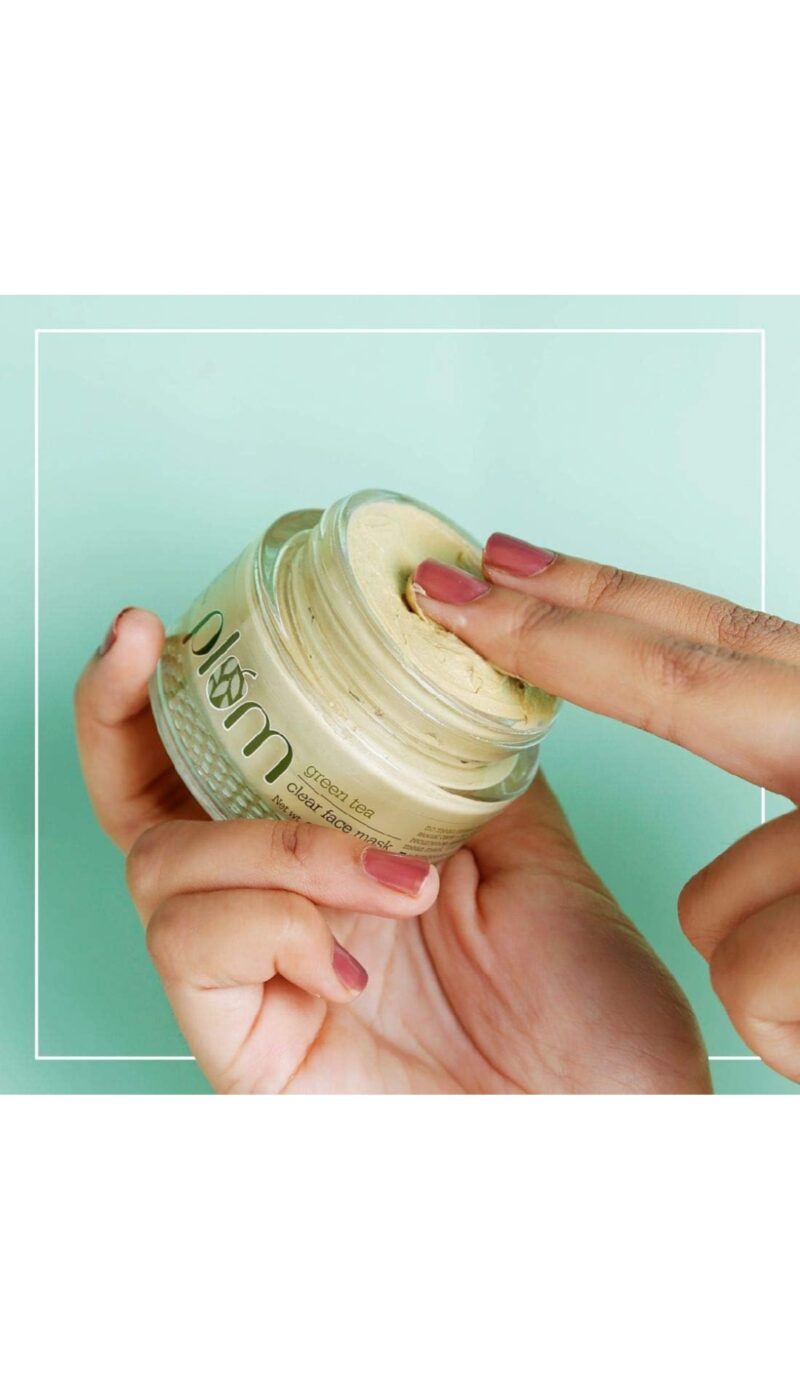 Plum Green Tea Clear Face Mask | Oil-Control & Acne-Fighting Clay Mask | 60g - Image 2