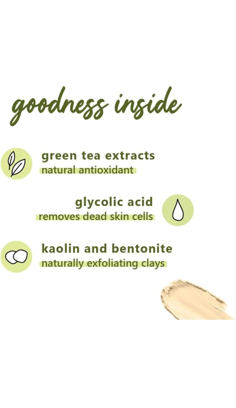 Plum Green Tea Clear Face Mask | Oil-Control & Acne-Fighting Clay Mask | 60g - Image 5
