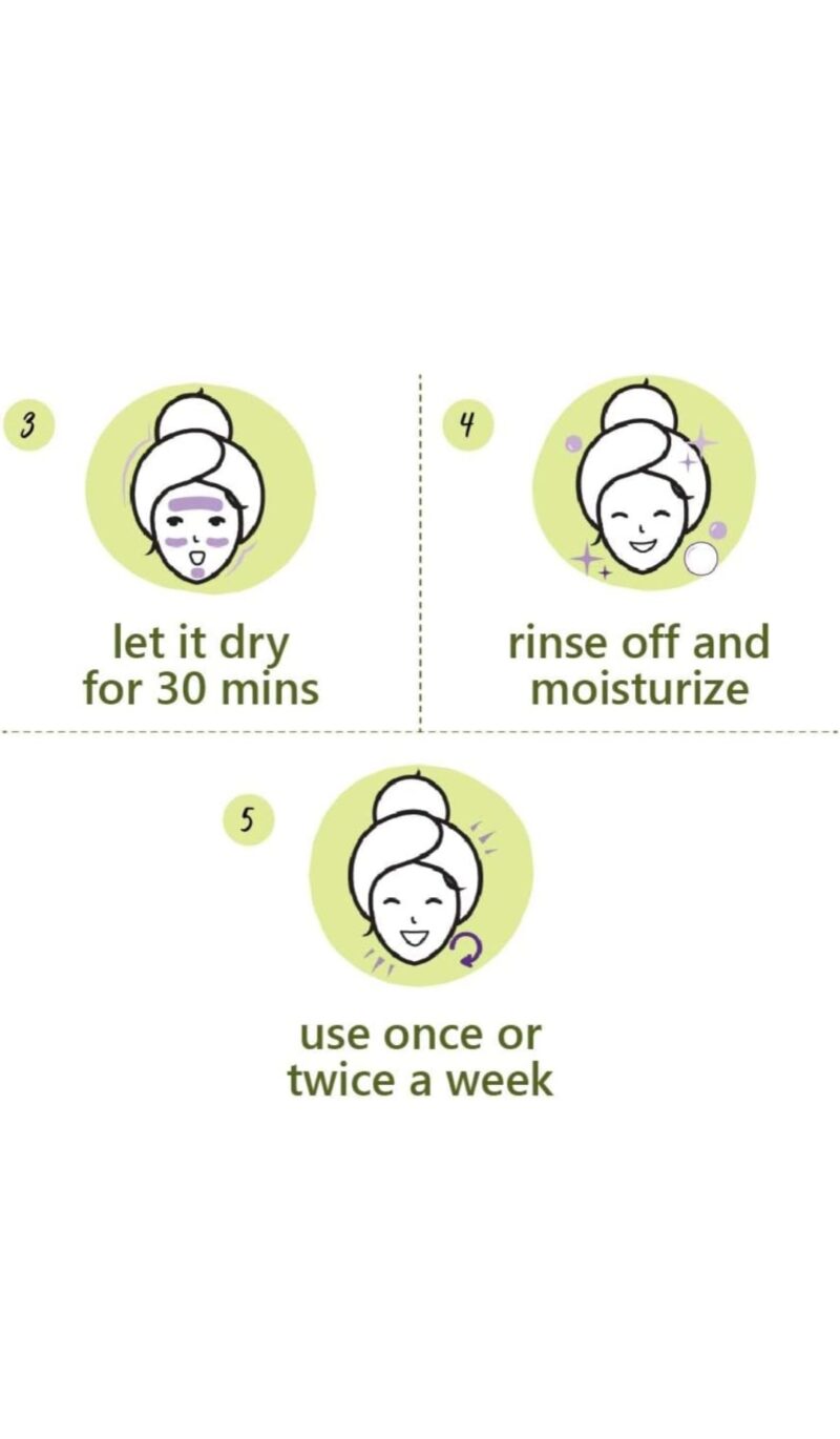 Plum Green Tea Clear Face Mask | Oil-Control & Acne-Fighting Clay Mask | 60g - Image 7