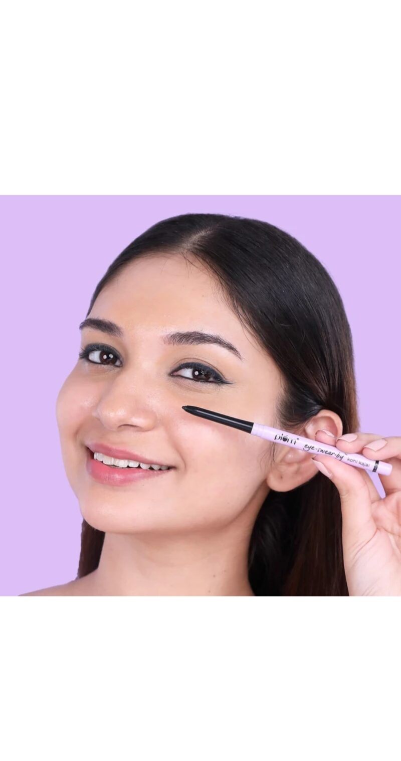 Plum Eye-Swear-By Kohl Kajal - Deep Black | Smudge-Proof | Water-Proof (Deep Black, 0.7 g) - Image 4