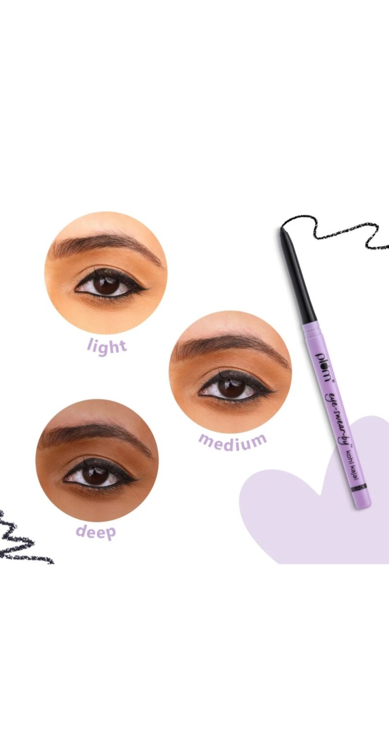 Plum Eye-Swear-By Kohl Kajal - Deep Black | Smudge-Proof | Water-Proof (Deep Black, 0.7 g) - Image 5