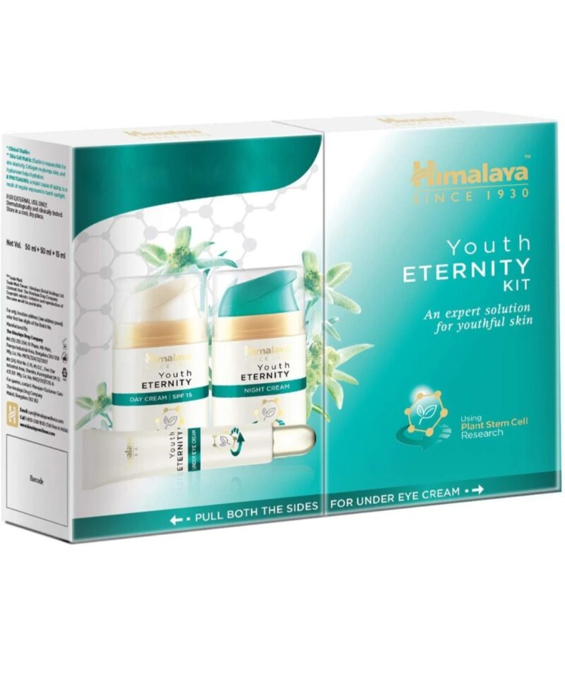 Himalaya Youth Eternity Kit (Day Cream SPF 15 + Night Cream + Under Eye Cream) – Expert Solution for Youthful Skin | Save ₹200 | 3-in-1 Skincare Combo