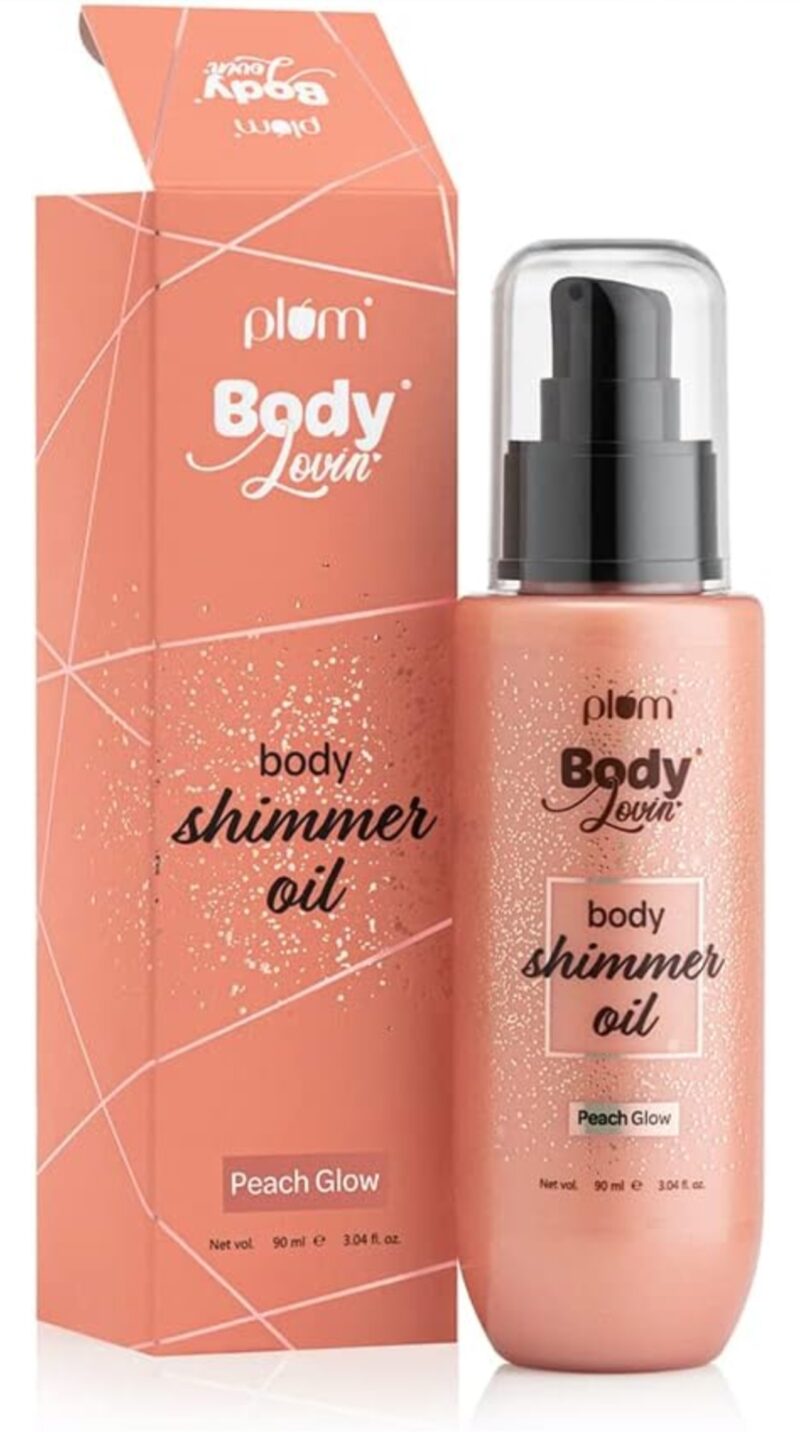 Plum BodyLovin’ Peach Glow Body Shimmer Oil – 90 ml