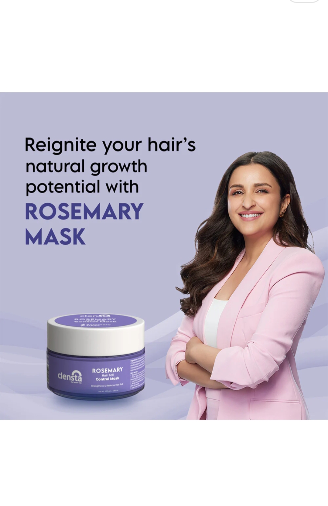 Clensta Rosemary Hair Fall Control Mask – 100g