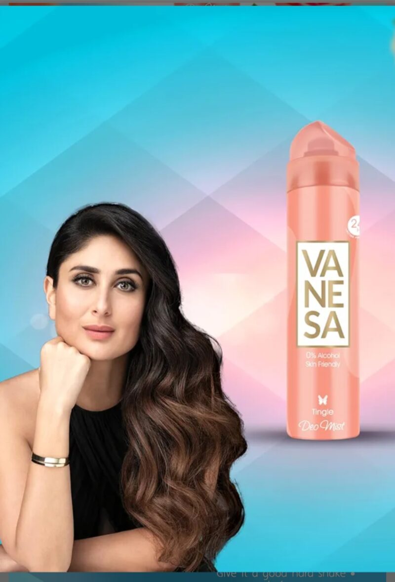 Vanesa Tingle Deo Mist – 0% Alcohol, Skin-Friendly Body Spray - Image 2