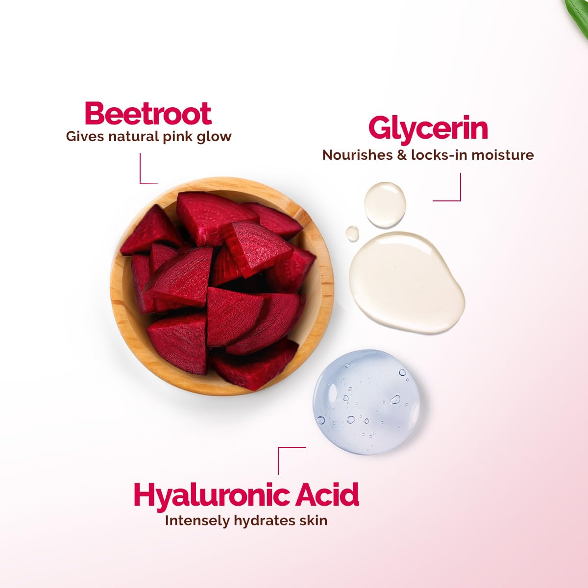 Mamaearth Beetroot Hydraful Facial Kit with Beetroot & Hyaluronic Acid - 2*10 ml + 4*10 g Hydrated Pink Glow in 30 Minutes | Spa-like Facial - Anytime, Anywhere | Instantly Brightens Skin | Made Safe - Image 3