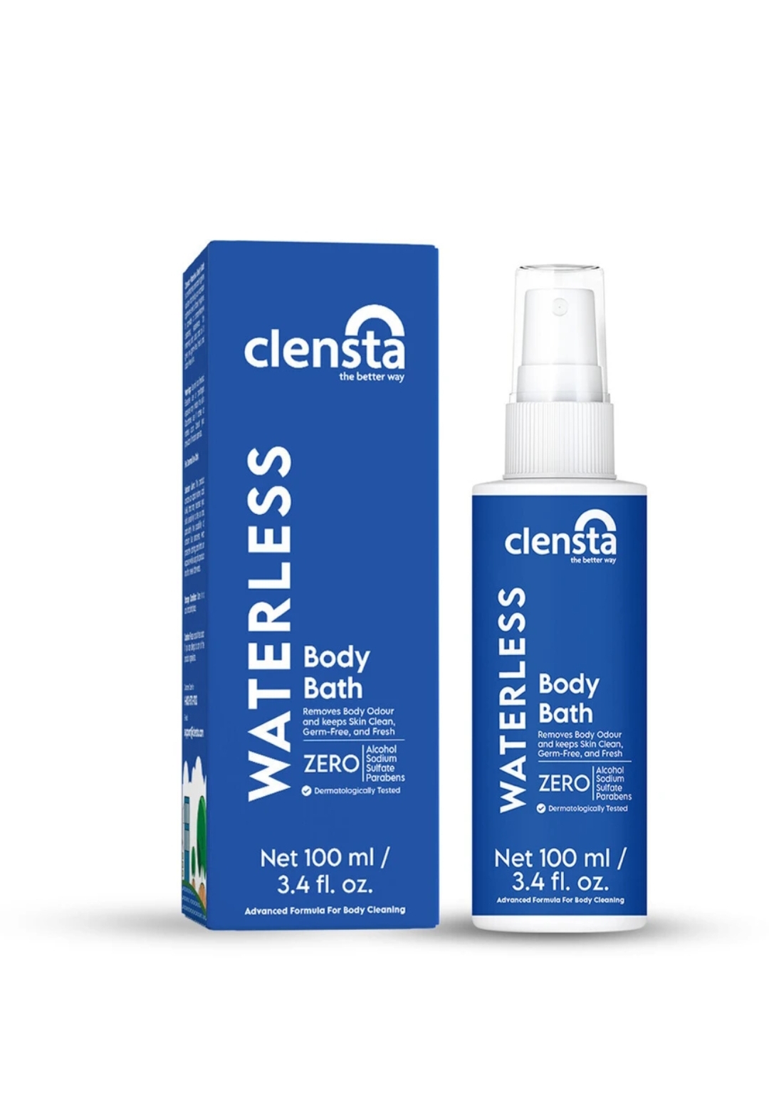Clensta Waterless Body Bath|Use While Hiking, in Higher Altitudes,for Bedridden Patients (100 ml) - Image 2