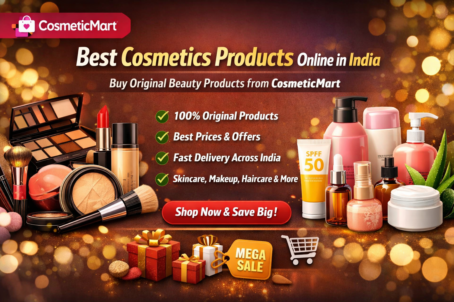 Best Cosmetics Products Online in India – Buy Original Beauty Products from CosmeticMart