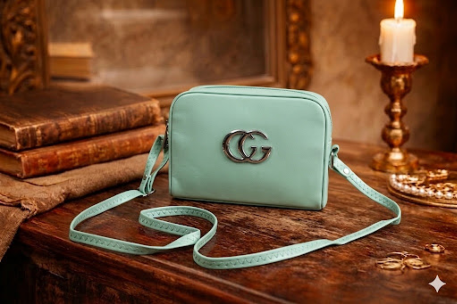 Mint Green Crossbody Bag for Women | CosmeticMart Style
