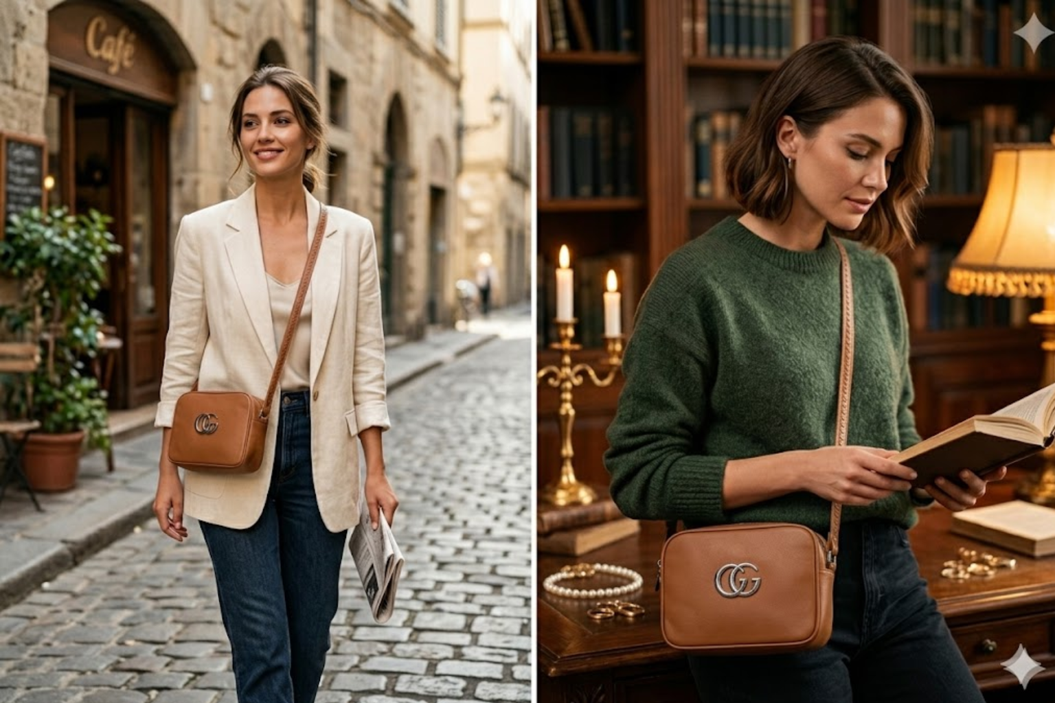 Brown Crossbody Bag for Women Stylish Sling | CosmeticMart - Image 3