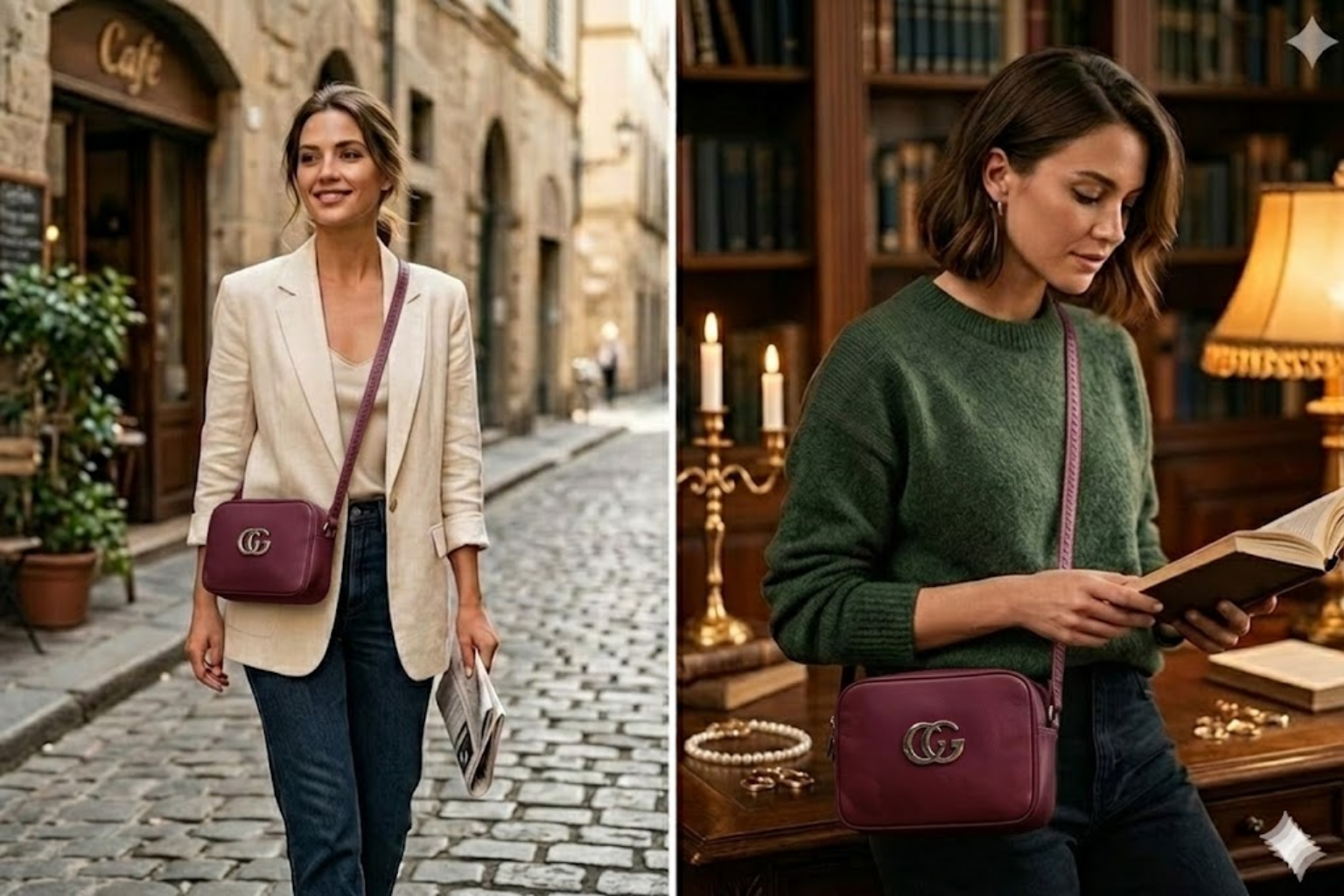 Maroon Crossbody Bag for Women Stylish Sling | CosmeticMart - Image 2