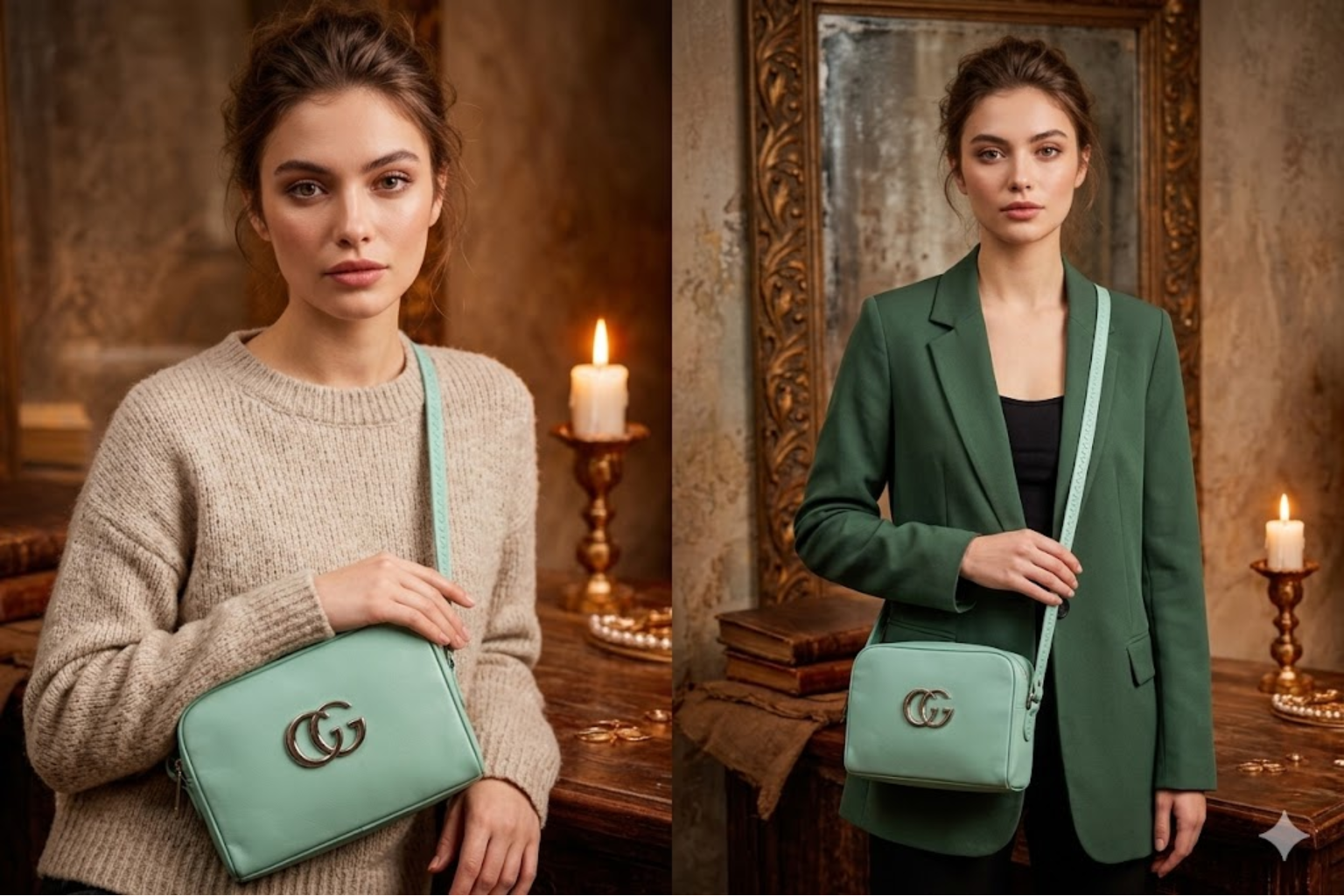 Mint Green Crossbody Bag for Women | CosmeticMart Style - Image 2